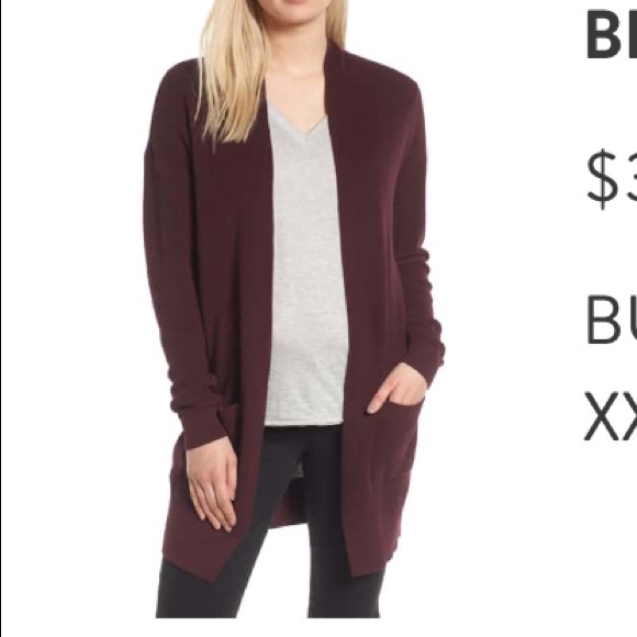 bp | Sweaters | Bp Burgundy Long 